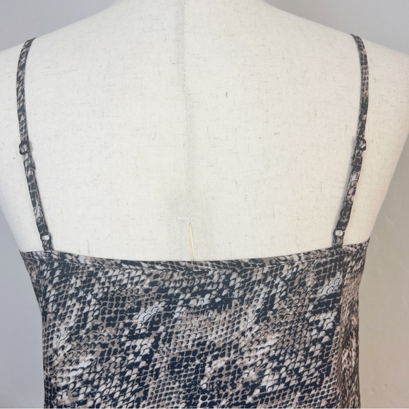 •VERONICA BEARD• Snakeskin Print Cropped Silk‎ Cami Tank Size XS Neutral - Picture 7 of 10